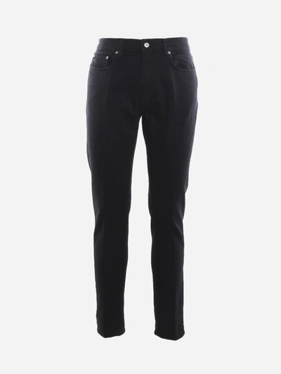 Shop Golden Goose Five-pocket Cotton Jeans In Black