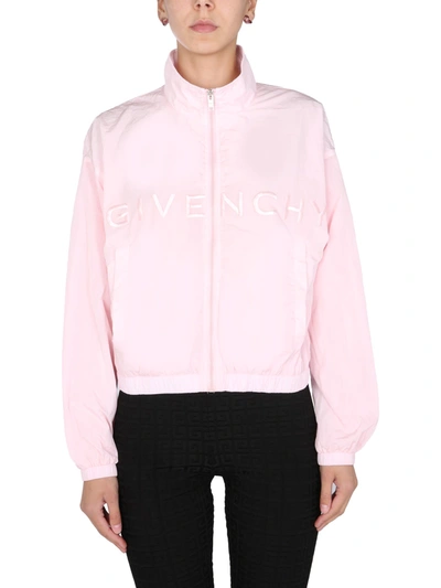 Shop Givenchy Jacket With Logo In Light Pink