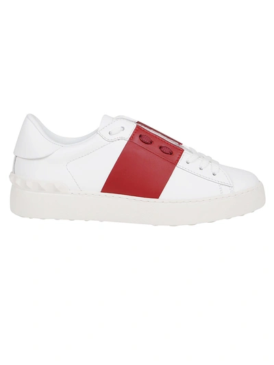 Shop Valentino Sneakers Open In Rosso/bianco