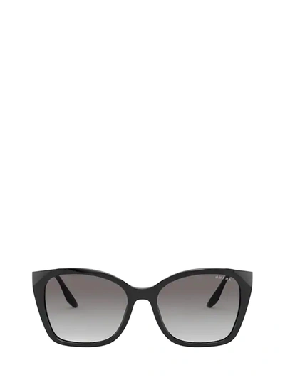 Shop Prada Pr 12xs Black Sunglasses