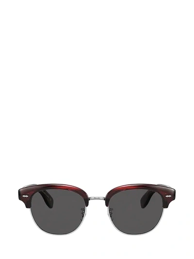 Shop Oliver Peoples Ov5436s Bordeaux Bark Sunglasses