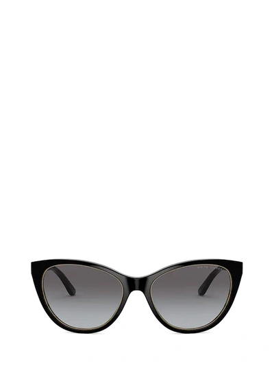 Shop Ralph Lauren Rl8186 Shiny Black Sunglasses