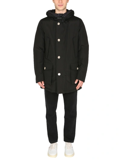 Shop Woolrich Arctic Parka Down Jacket In Black