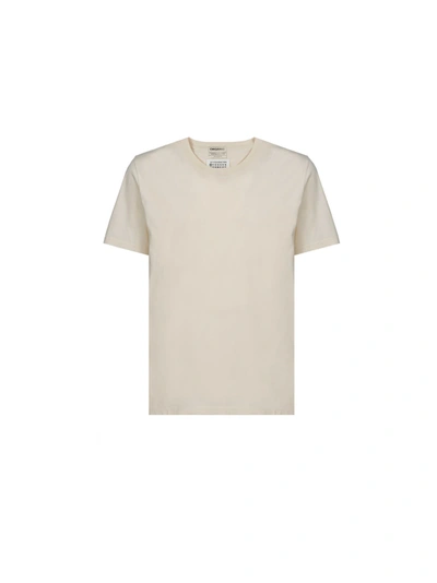 Shop Maison Margiela X3 Pack T-shirt In Bianco/panna/grigio