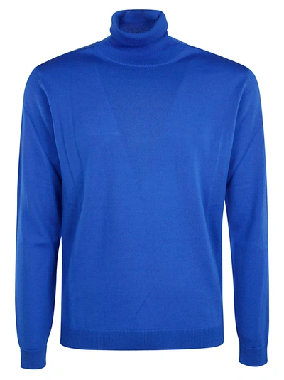 Shop Roberto Collina Plain Turtleneck Sweater In Bluette