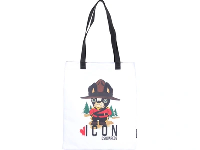 Shop Dsquared2 Mountie Dog Tote Bag