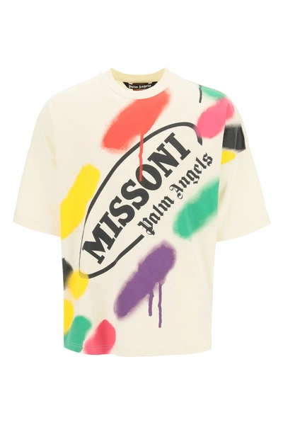 Shop Palm Angels X Missoni Over T-shirt In 0310