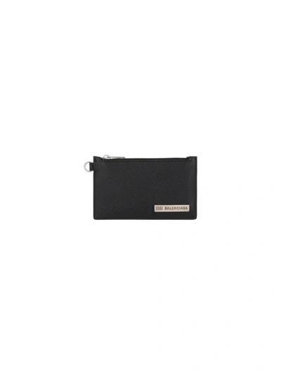 Balenciaga Leather Wallet In Black | ModeSens