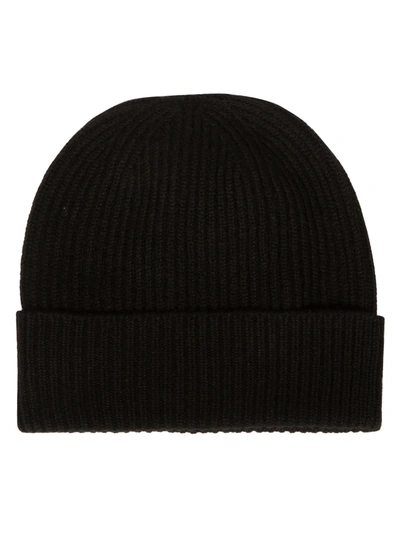 Shop Malo Ribbed Knit Beanie In Black