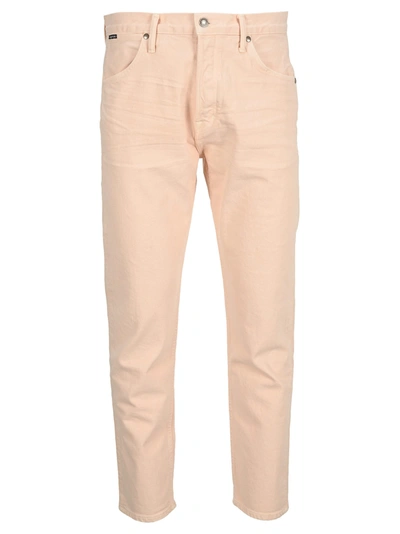 Shop Tom Ford Straight-leg Jeans In Pale Rose