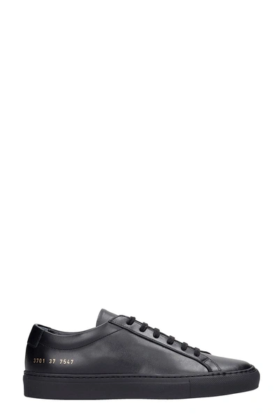 Shop Common Projects Achille Sneakers In Black Leather