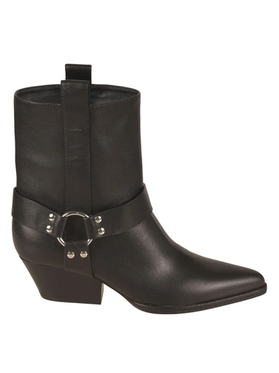 Shop Sergio Rossi Janye Ankle Boots In Nero