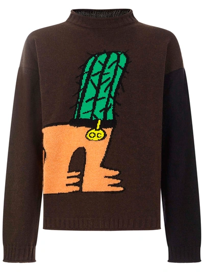 Shop Opening Ceremony Sweater In Tobacco