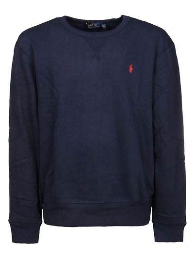 Shop Ralph Lauren Sweatshirt In Blu Navy