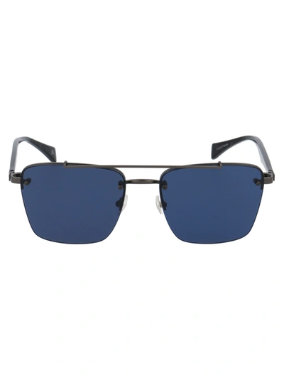 Shop Yohji Yamamoto Ys7001 Sunglasses In 901 Grey