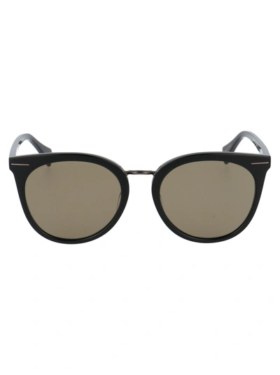 Shop Yohji Yamamoto Ys5006 Sunglasses In 001 Black