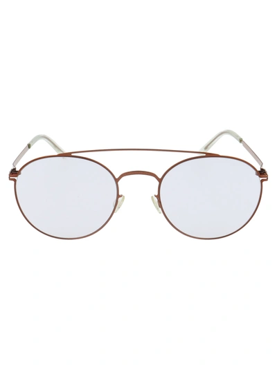 Shop Mykita Mmcraft007 Sunglasses In 252 Shiny Copper Gloomy Grey
