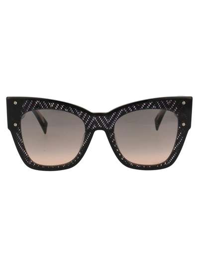 Shop Missoni Mis 0040/s Sunglasses In Kdxff Black Nude