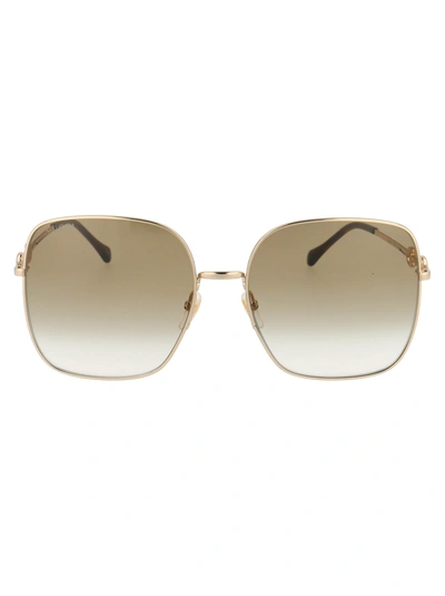 Shop Gucci Gg0879s Sunglasses In 002 Gold Gold Brown