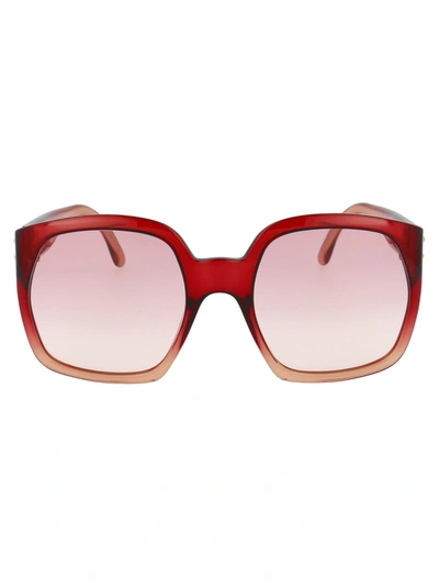 Shop Fendi Ff 0404/s Sunglasses In 8cq9r Cherry
