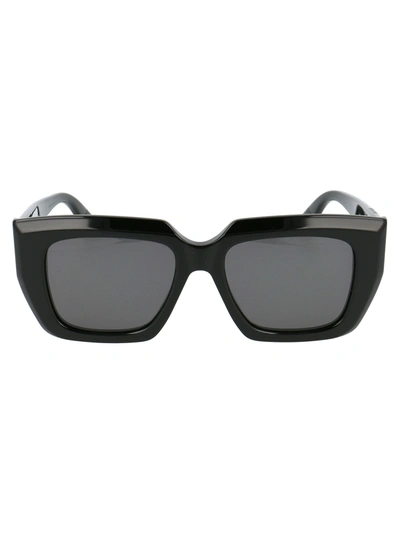 Shop Bottega Veneta Bv1030s Sunglasses In 001 Black Black Grey