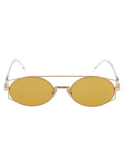 Shop Dior Architectural Sunglasses In J5g2m Gold