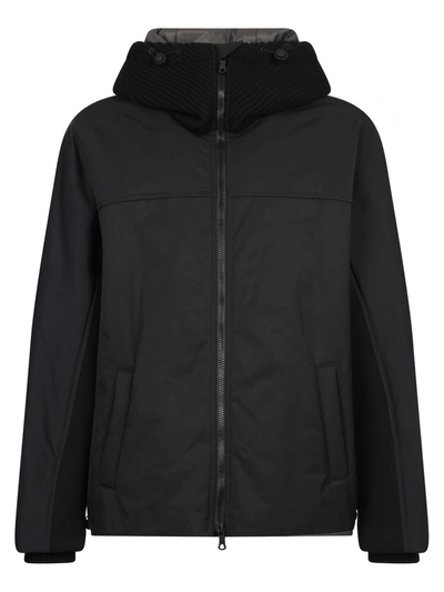 Shop Valentino Zipped Jacket In Navy/grigio/blu