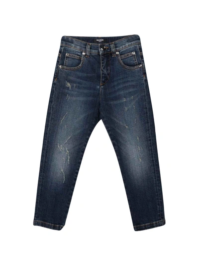 Balmain Mid-rise Slim-fit Jeans In Denim