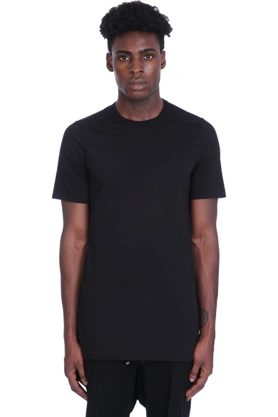 Shop Rick Owens Basic Ss T-shirt In Black Cotton