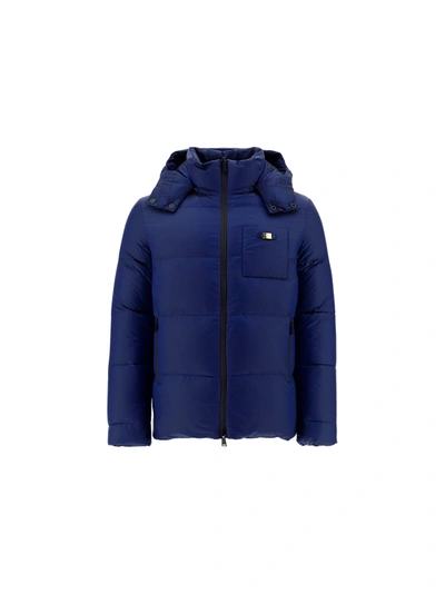 Shop Fendi Down Jacket In Zaffiro