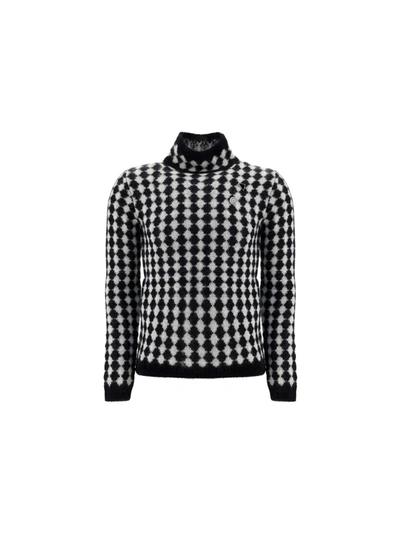 Shop Saint Laurent Turtleneck Sweater In Pattern
