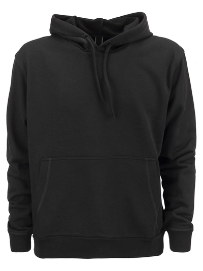 Shop Hogan Hooded Sweatshirt In Black
