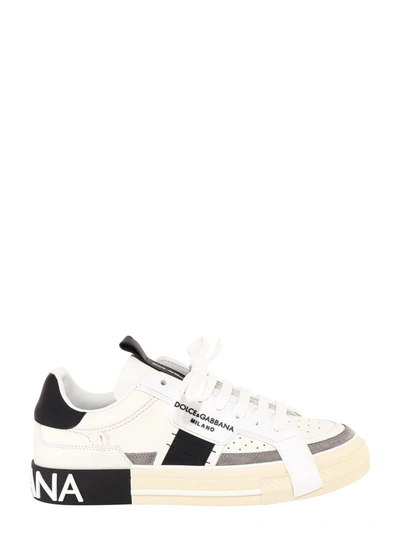 Shop Dolce & Gabbana Sneakers In Bianco/grigio/nero