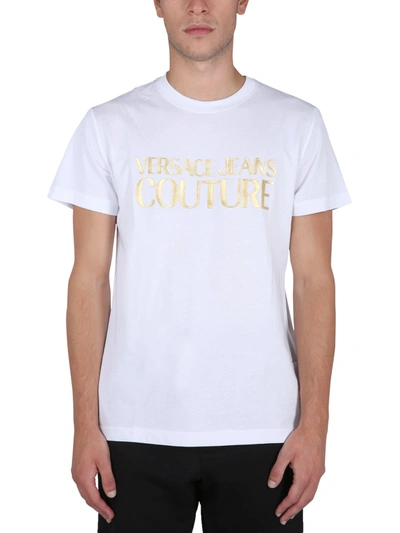 Shop Versace T-shirt With Logo Print