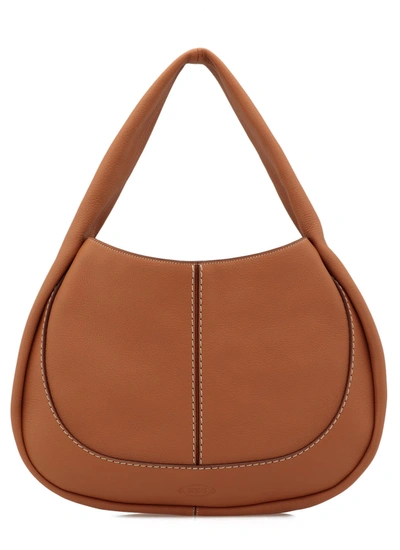 Shop Tod's Hobo Bag In Brown