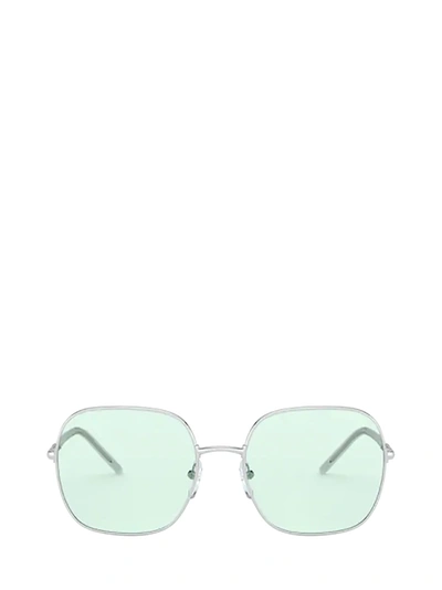 Shop Prada Pr 67xs Silver Sunglasses