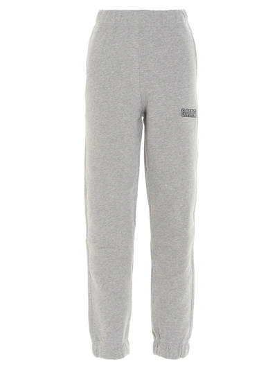 Shop Ganni Softwear Isoli Sweatpants In Grey