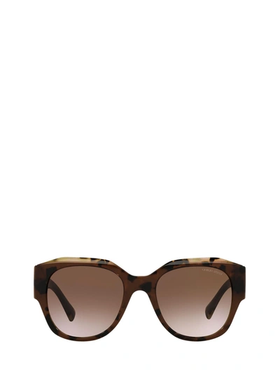 Shop Giorgio Armani Ar8140 Brown Tortoise Sunglasses