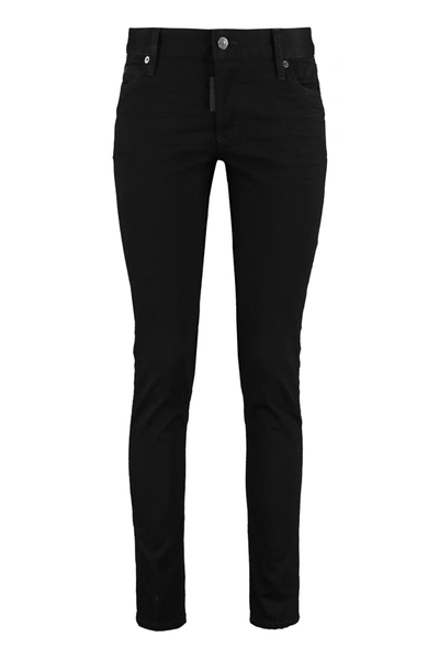 Shop Dsquared2 Jennifer Jean 5-pocket Jeans In Black