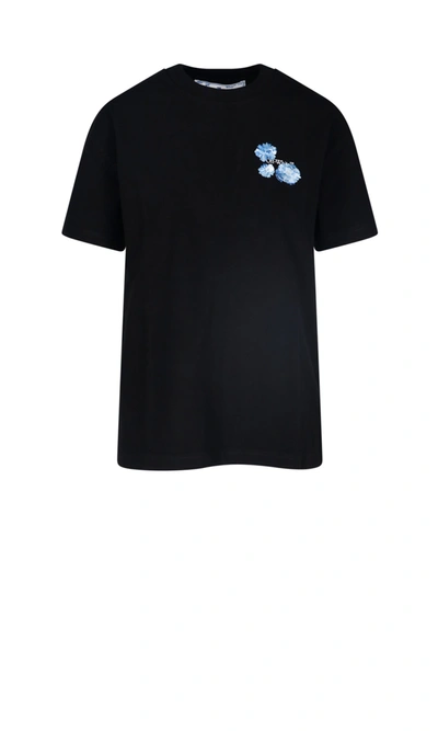 Shop Off-white T-shirt In Black/blue