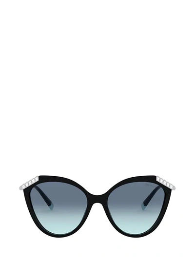 Shop Tiffany & Co Tiffany Tf4173b Black Sunglasses