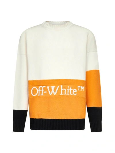 Shop Off-white Sweater In Panna