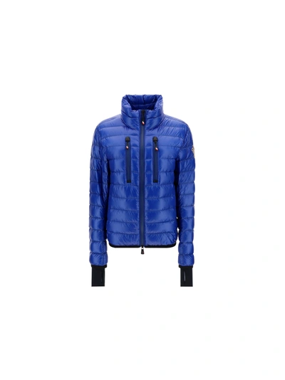 Shop Moncler Jacket In Bluette