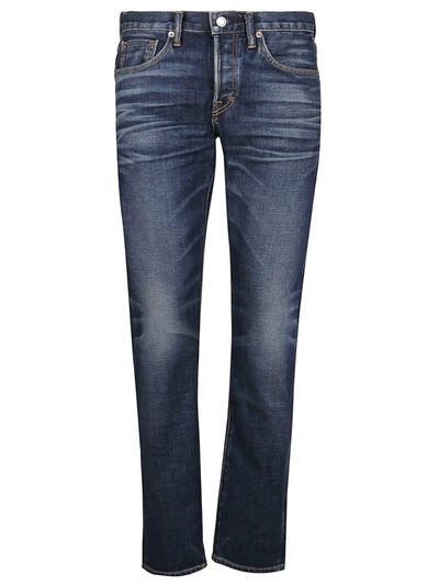 Shop Tom Ford Japanese Selvedge Jeans In Blue