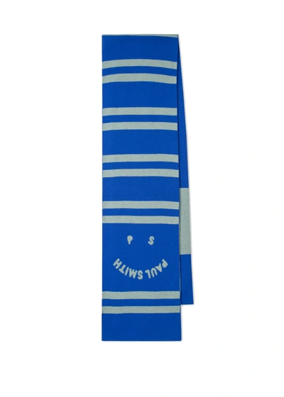 Shop Ps By Paul Smith Ps Face Scarf In Blu