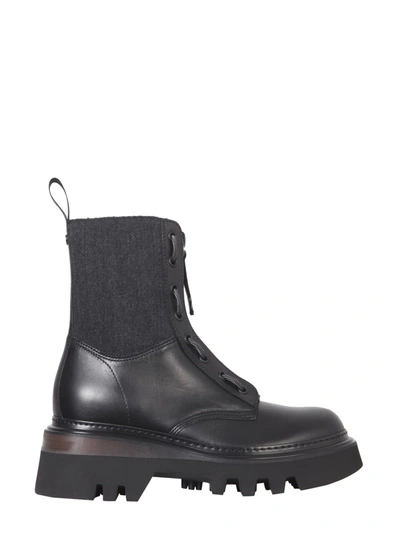Shop Woolrich Logger Boots In Nero