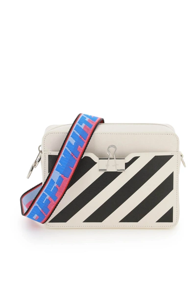 Shop Off-white Diag Beltpack Camera Bag In White/black