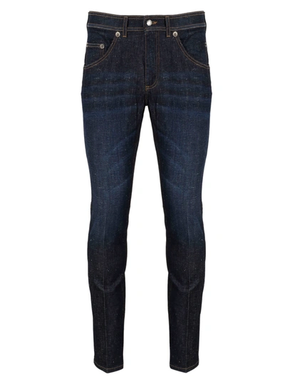 Shop Neil Barrett Skinny Regular Rise Jeans In Indigo