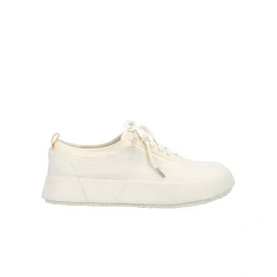 Shop Ambush Leather Mix Low Top Sneakers In White