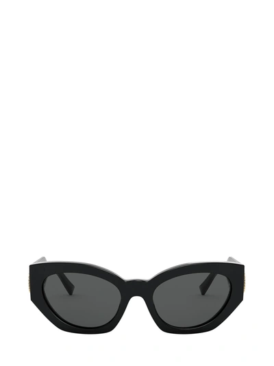 Shop Versace Ve4376b Black Sunglasses